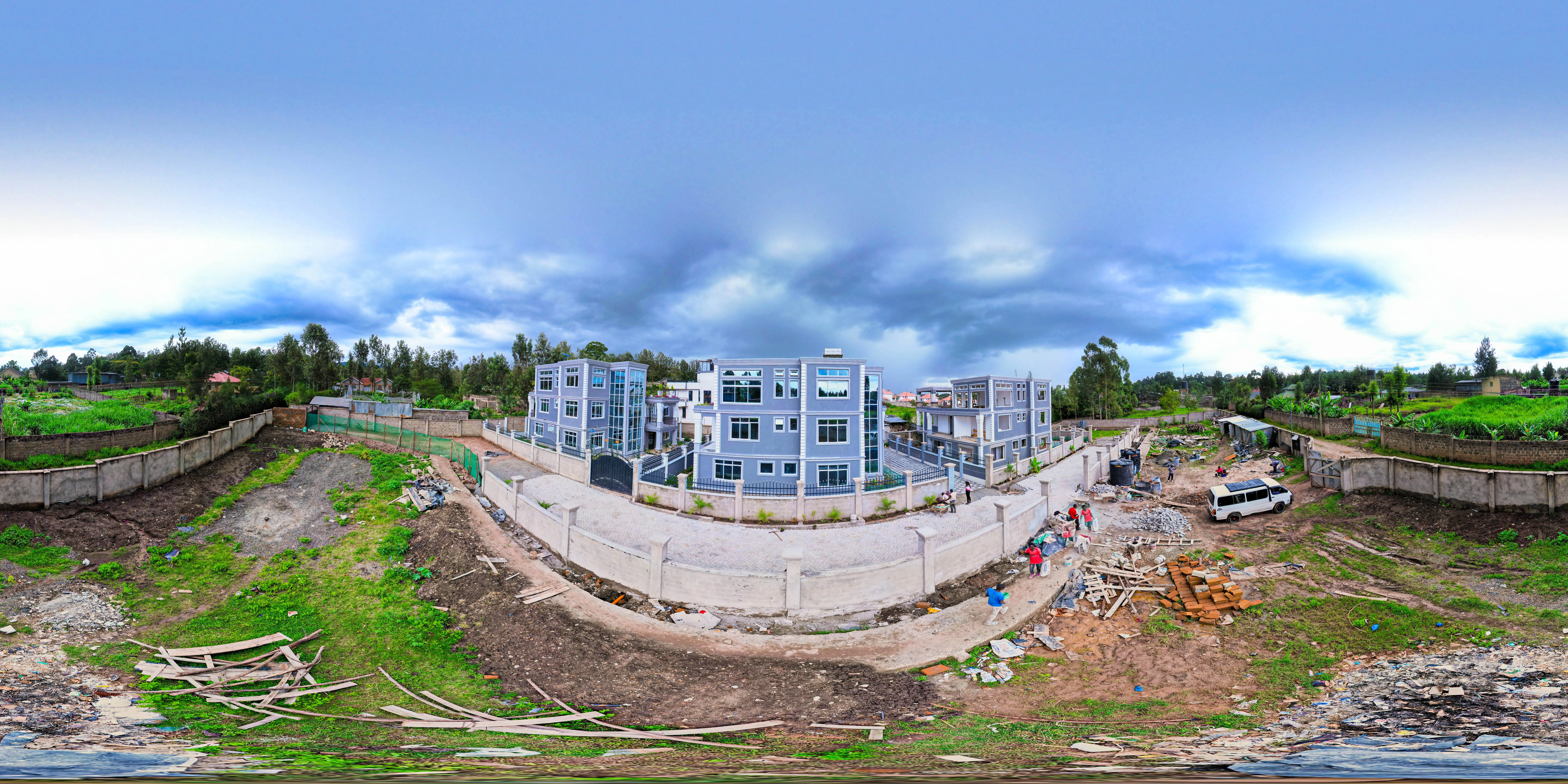 360° aerial panorama of Janely Villa Suites, Olkeri Ngong