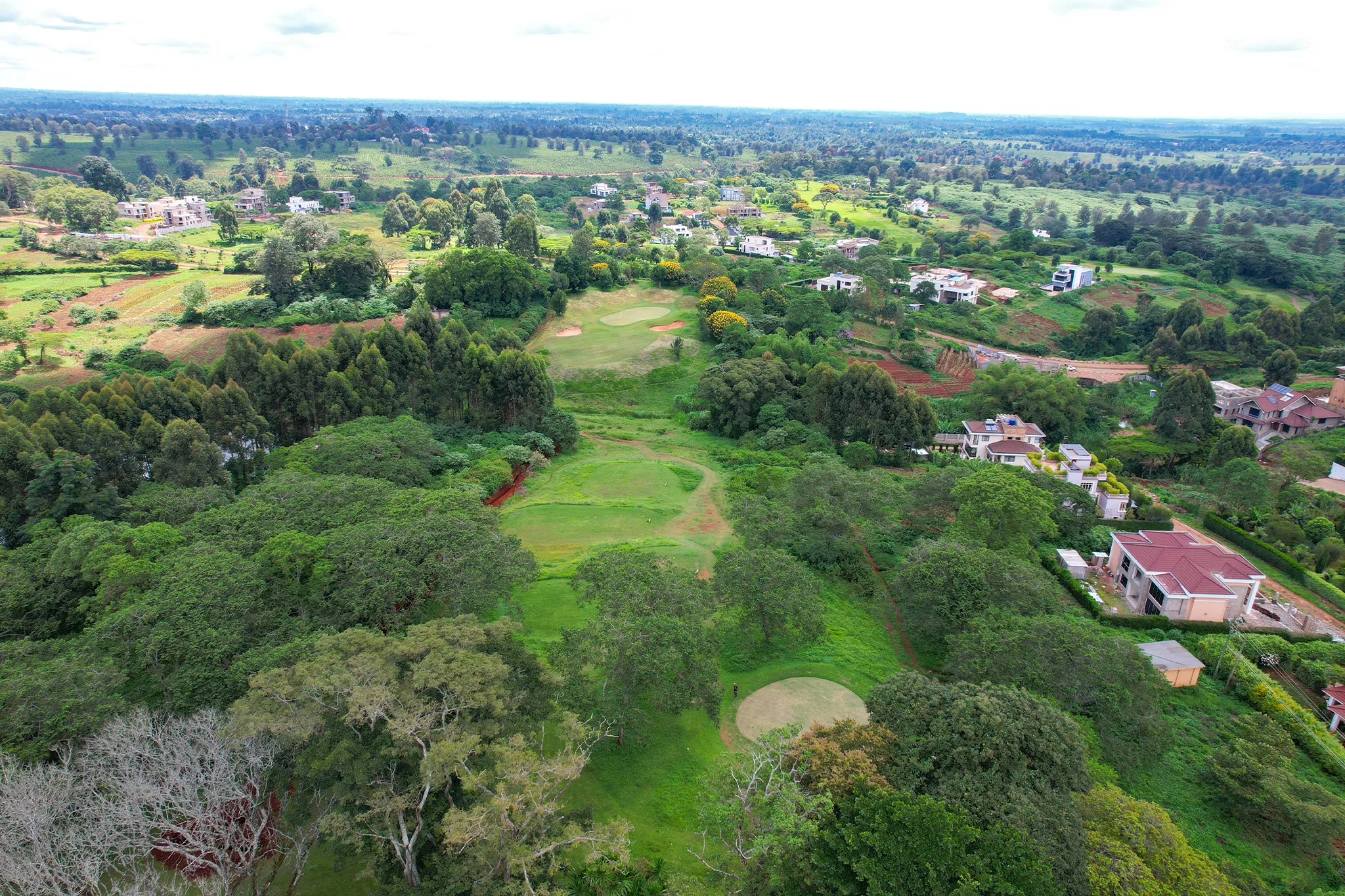 18-hole championship golf course aerial view at Migaa Golf Estate, Kiambu County
