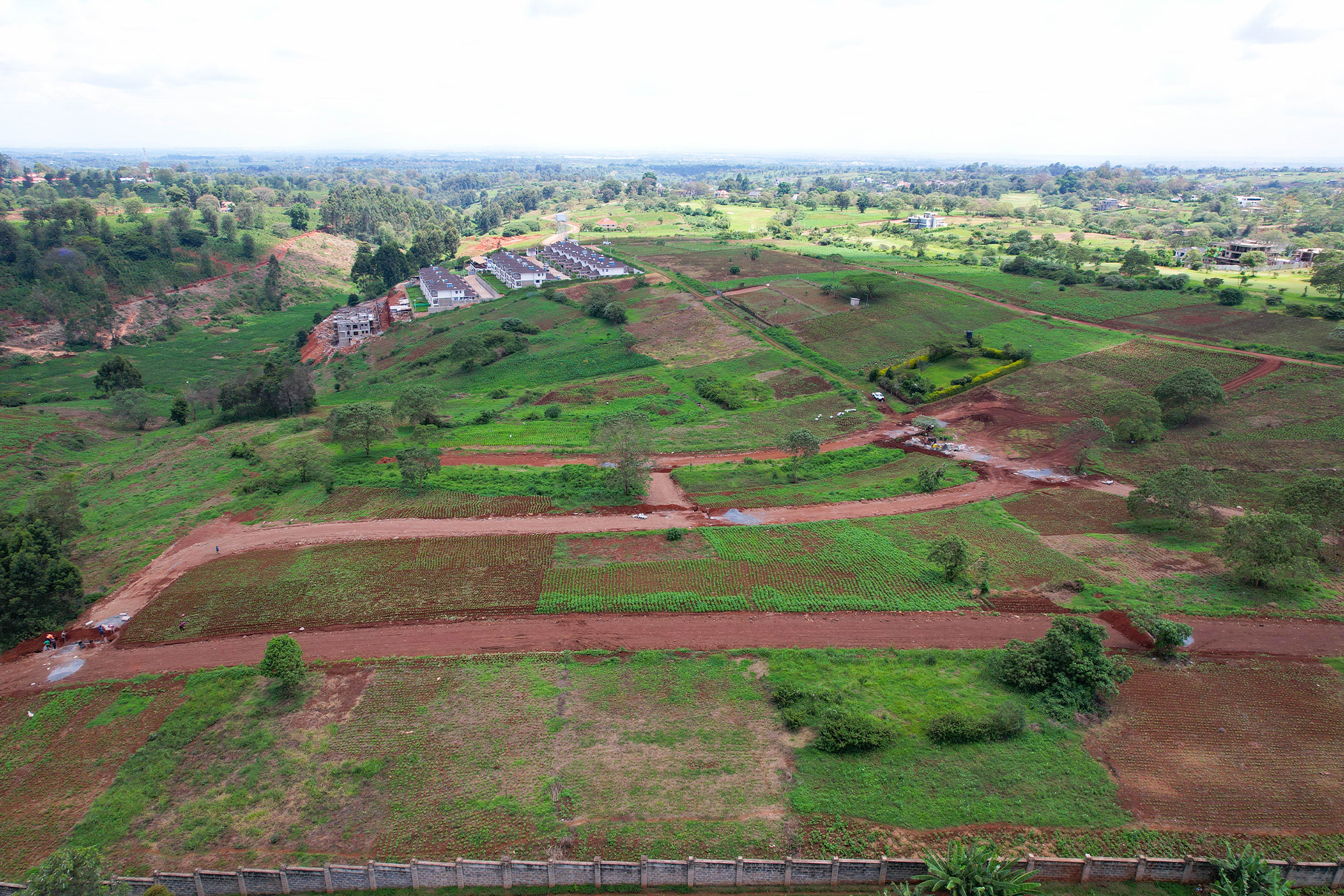Mukinduri plot development aerial photography Kiambu