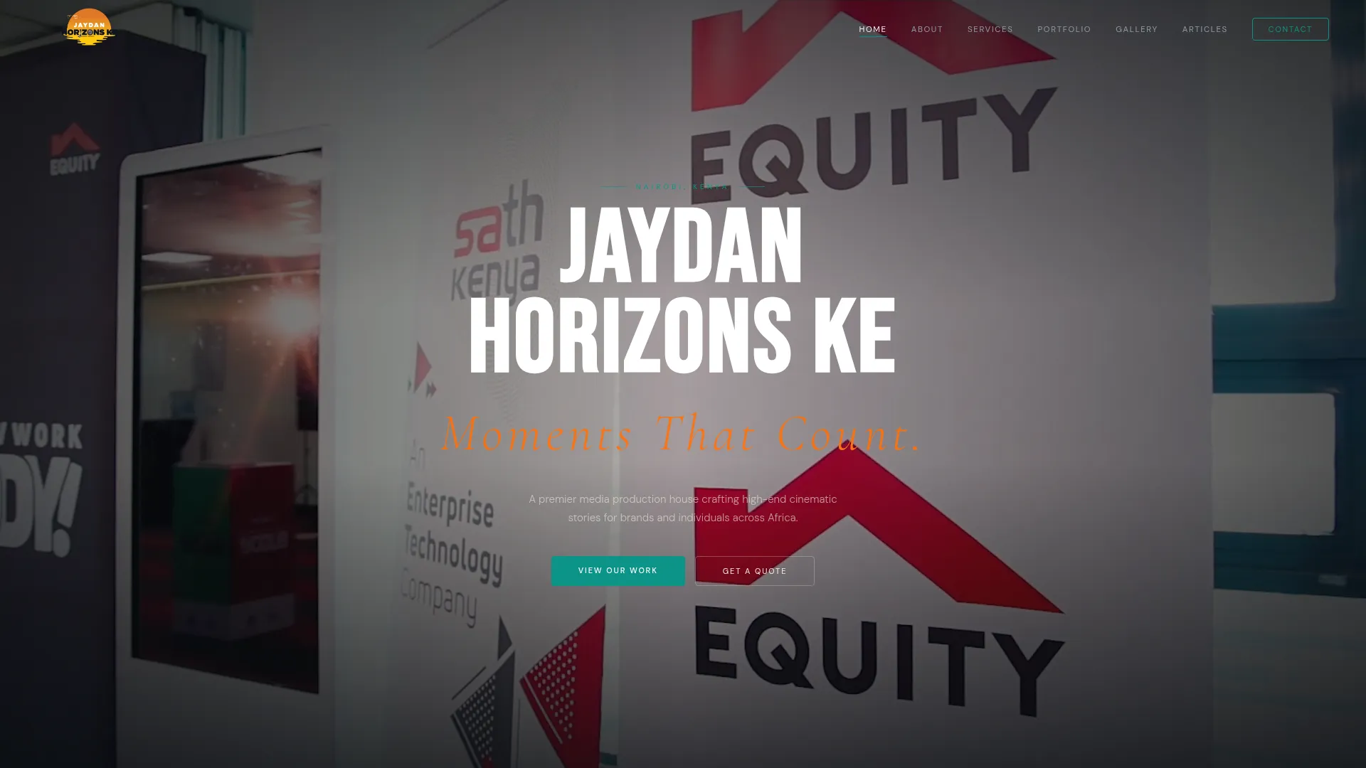 Jaydan Horizons website preview